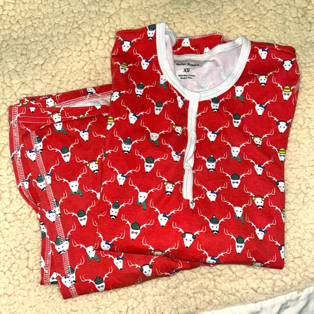 Roller Rabbit x J Crew Reindeer Pajamas - Picture 2 of 4
